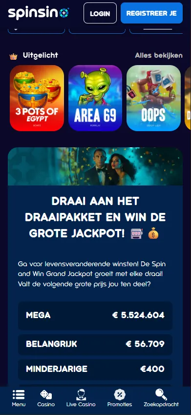 spinsino mobile page